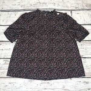 NWT Madewell Puff-Sleeve Ruffle Top in Fieldwalk Floral Size S